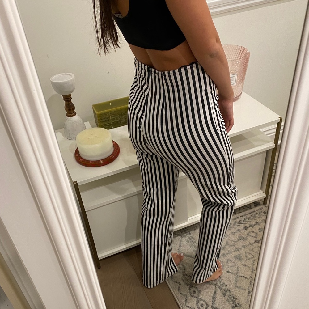 Striped slit pants - Picture 4 of 5